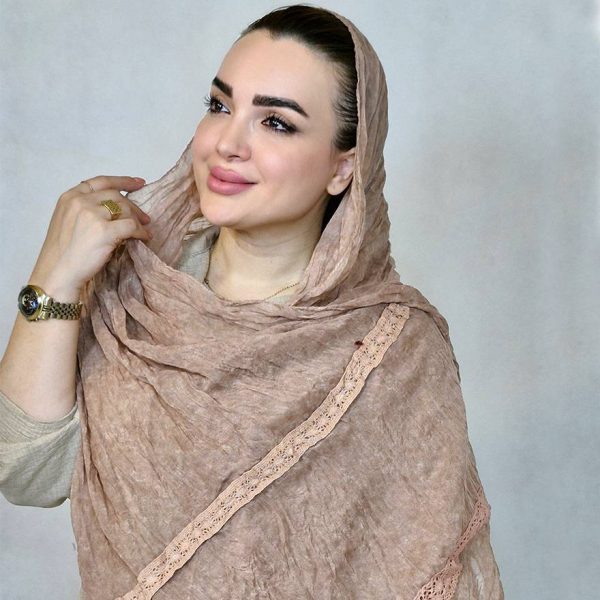 شال لبه گیپوری پلیسه