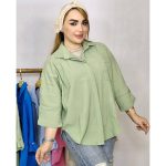 شومیز پاستیلی جیبدار