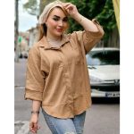 شومیز پاستیلی جیبدار