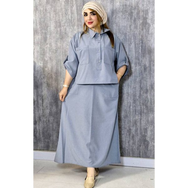 ست شومیز دامن پوپلین