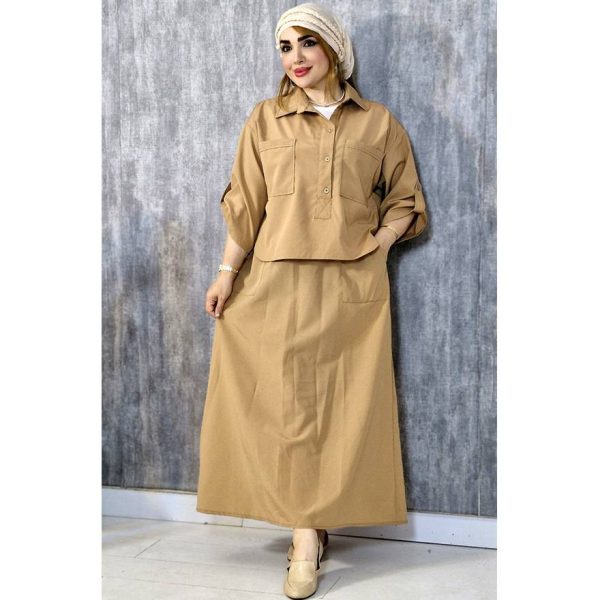 ست شومیز دامن پوپلین - مانتو پاتریس رشت