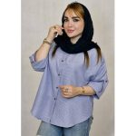 مانتو لینن چهارخونه ریز - مانتو پاتریس رشت