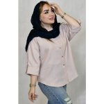مانتو لینن چهارخونه ریز - مانتو پاتریس رشت