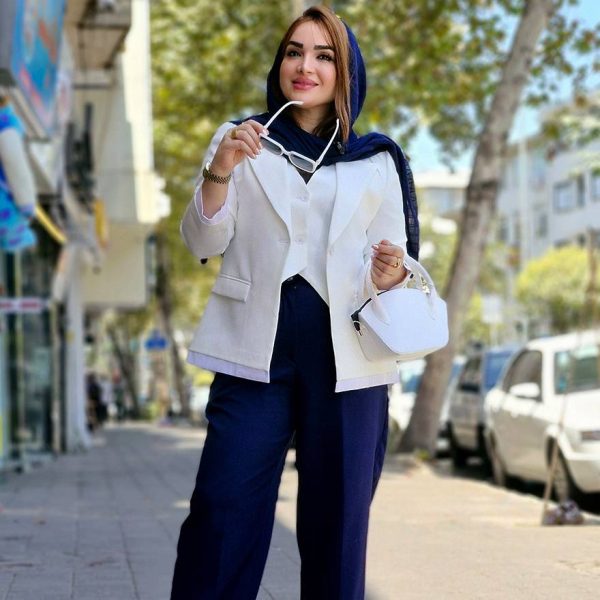 77700236-8 ست کت و ژیله کجراه - مانتو پاتریس رشت