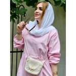 پیراهن لینن طبقه ای
