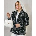 مانتو کتی ژاکارد یقه شالی - مانتو پاتریس رشت