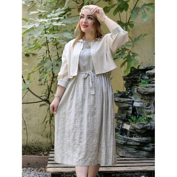 ست کت سارافون لینن طرحدار