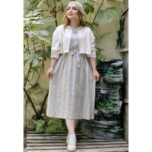 ست کت سارافون لینن طرحدار