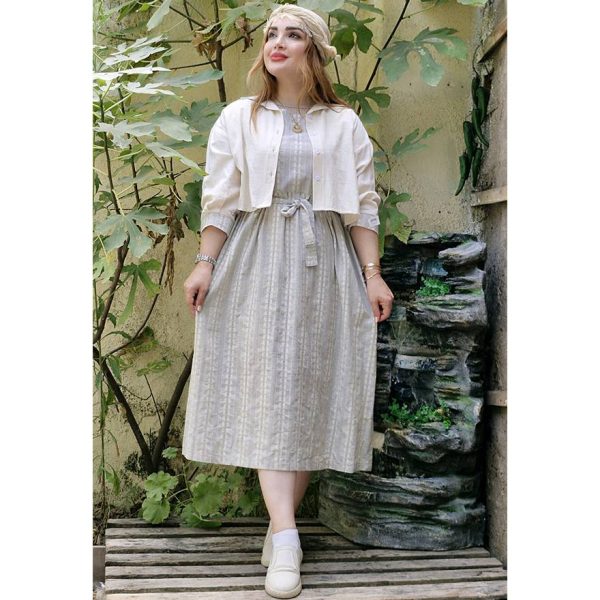 ست کت سارافون لینن طرحدار