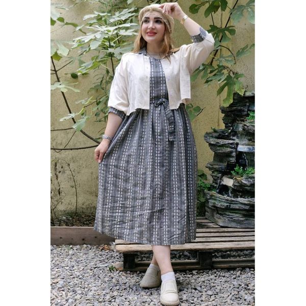 ست کت سارافون لینن طرحدار - مانتو پاتریس رشت