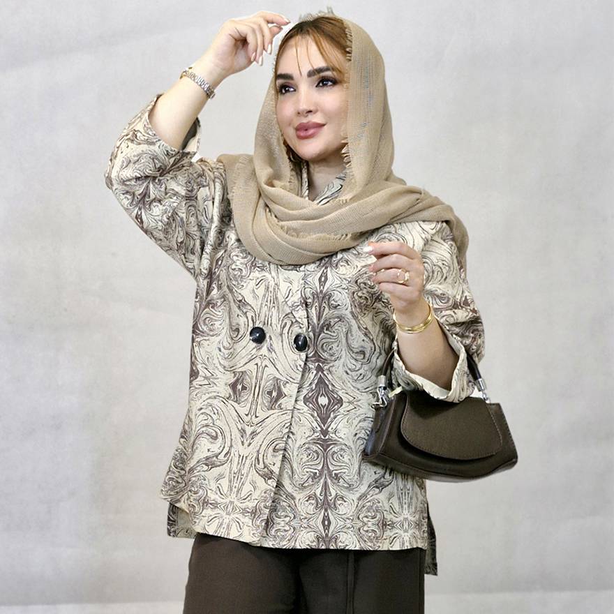 کت 2 دکمه طرحدار - مانتو پاتریس رشت