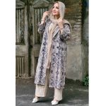 مانتو بلند 6 دکمه طرحدار - مانتو پاتریس رشت