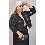 ست کت دامن صوفیا مشکی - مانتو پاتریس رشت