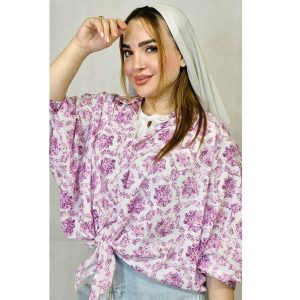 شومیز بوگاتی گلدار -