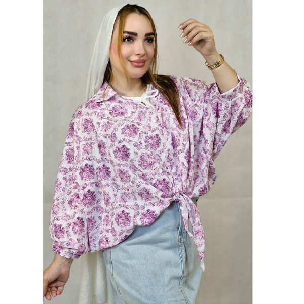 شومیز بوگاتی گلدار -