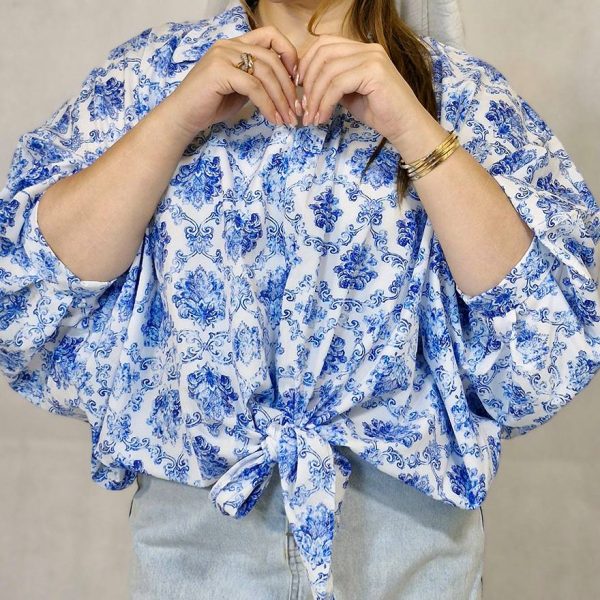 شومیز بوگاتی گلدار -