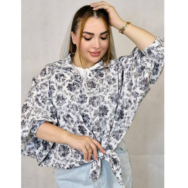 شومیز بوگاتی گلدار -