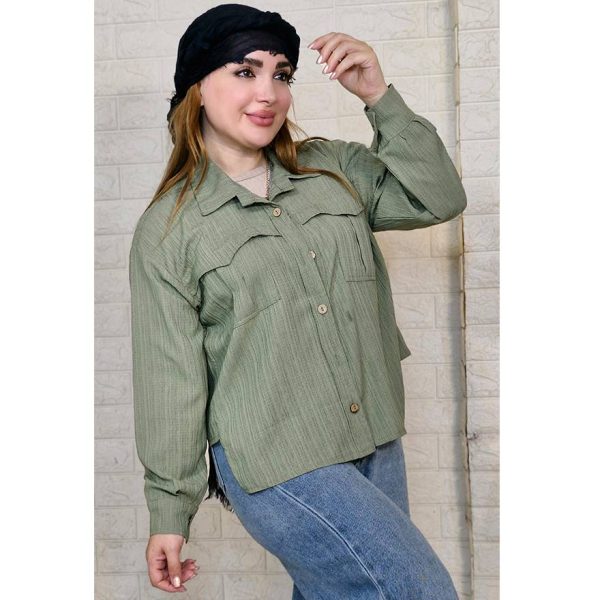 شومیز پفکی دو جیب - مانتو پاتریس رشت