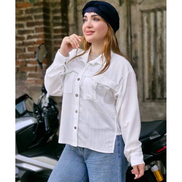 شومیز پفکی دو جیب - مانتو پاتریس رشت