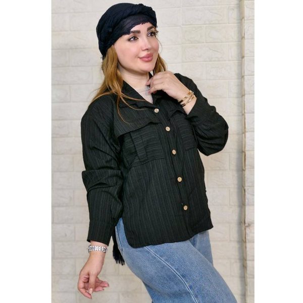 شومیز پفکی دو جیب - مانتو پاتریس رشت