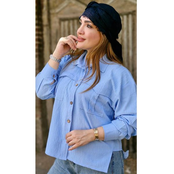 شومیز پفکی دو جیب - مانتو پاتریس رشت