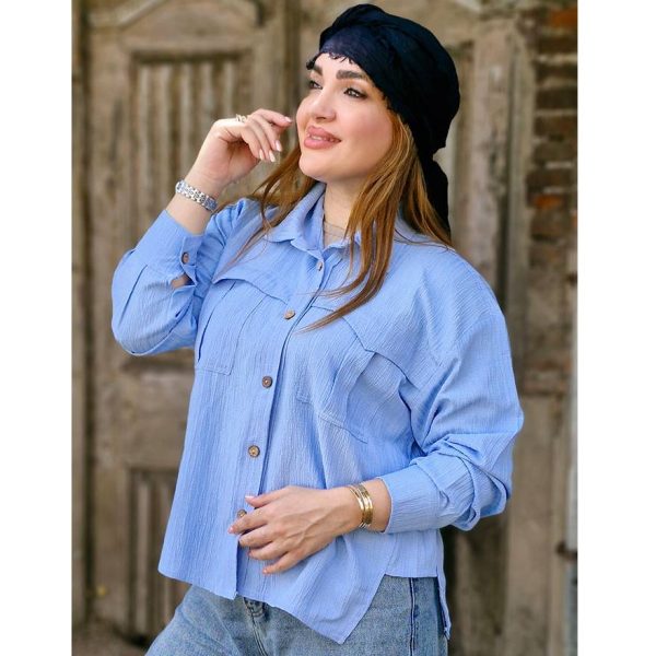 شومیز پفکی دو جیب - مانتو پاتریس رشت