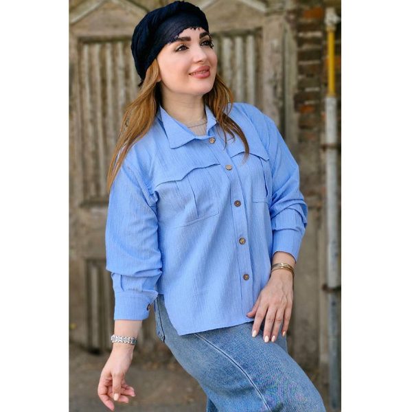 شومیز پفکی دو جیب - مانتو پاتریس رشت