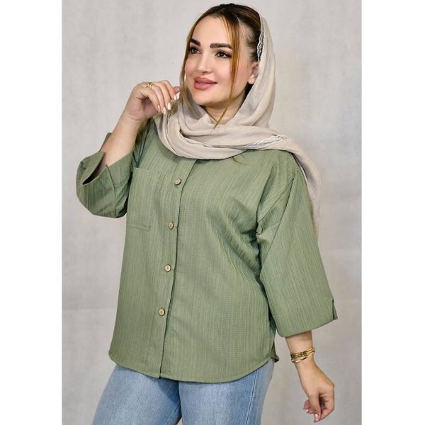 شومیز کراش تک جیب - مانتو پاتریس رشت