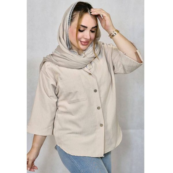 شومیز کراش تک جیب - مانتو پاتریس رشت