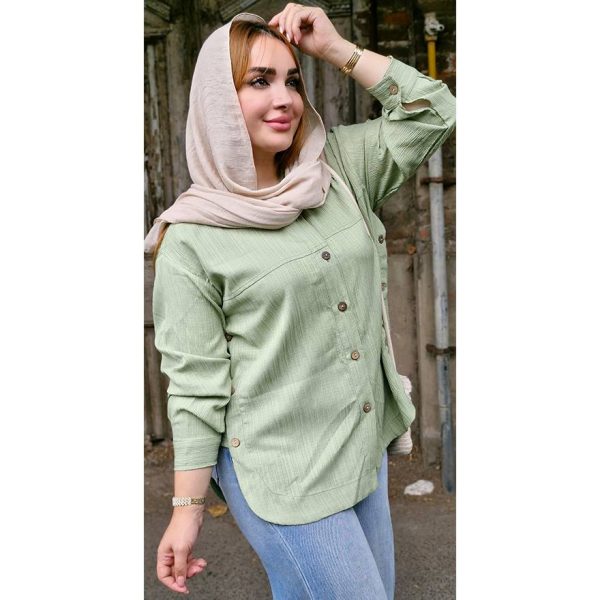 مانتو کراش بغل دکمه