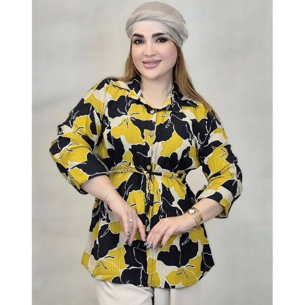 شومیز کریشه گل درشت - مانتو پاتریس رشت