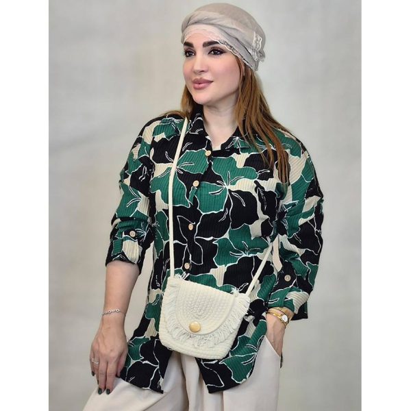 شومیز کریشه گل درشت - مانتو پاتریس رشت