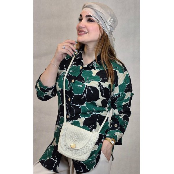 شومیز کریشه گل درشت - مانتو پاتریس رشت