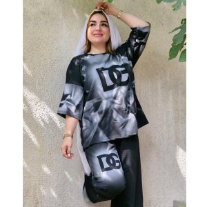 ست تیشرت شلوار چاپ پیسوله - مانتو پاتریس رشت