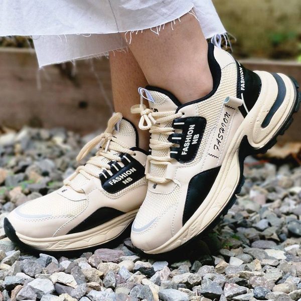 کتونی فشن کرم مشکی - مانتو پاتریس رشت