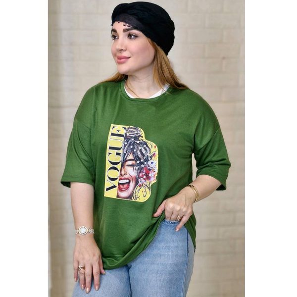 تیشرت لانگ مرواریدی ووگ