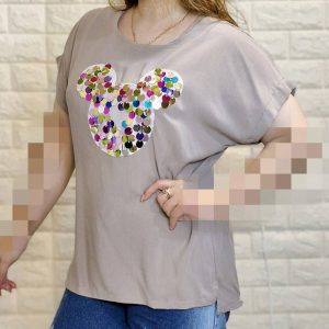 تیشرت نخی پولکی