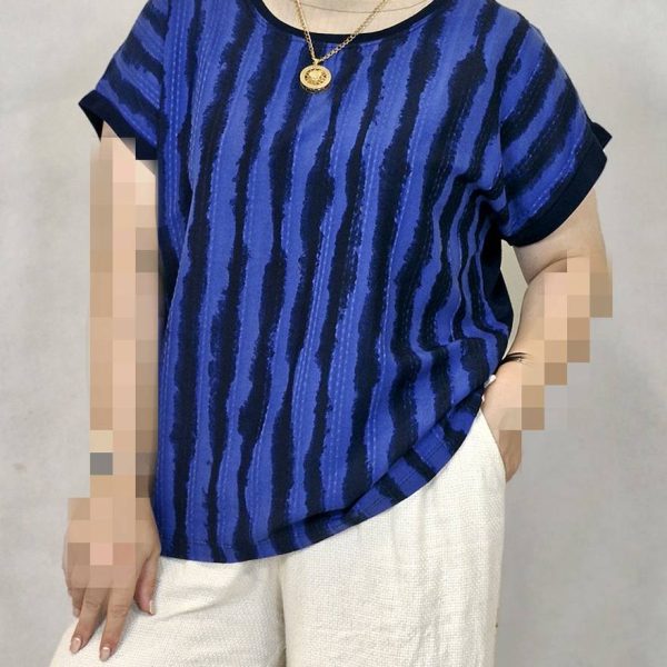 تیشرت نخی راه راه - مانتو پاتریس رشت