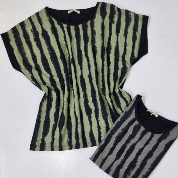 تیشرت نخی راه راه - مانتو پاتریس رشت