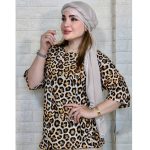 بلوز قواره دار پلنگی