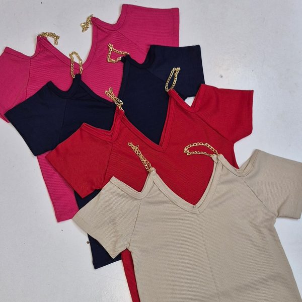 تیشرت بند زنجیری - مانتو پاتریس رشت