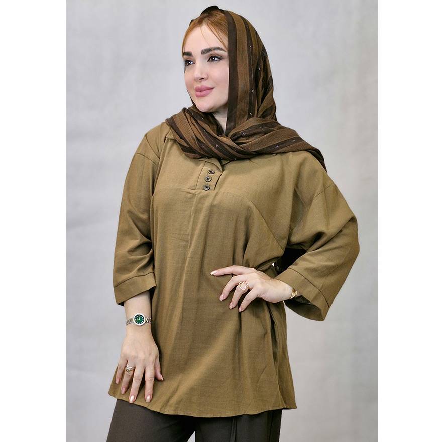 تونیک لینن 3 دکمه - مانتو پاتریس رشت