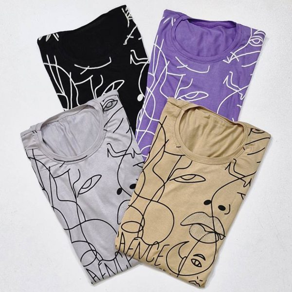 تیشرت ویسکوز چاپی - مانتو پاتریس رشت