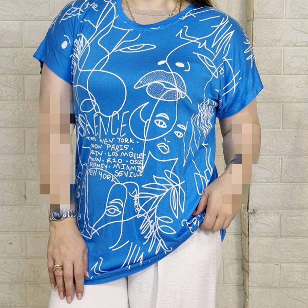 تیشرت ویسکوز چاپی - مانتو پاتریس رشت