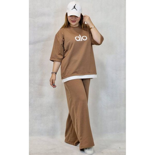 ست تیشرت شلوار الو -