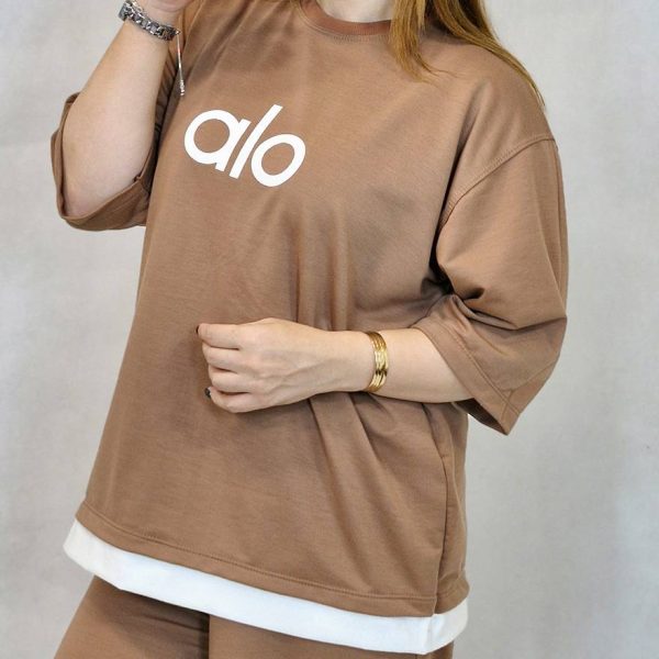 ست تیشرت شلوار الو -