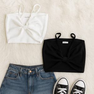 تاپ کراپ پاپیونی دخترانه فانریپ