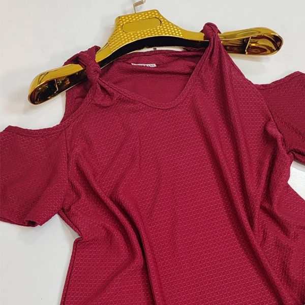 تیشرت بیسکوییتی گره ای