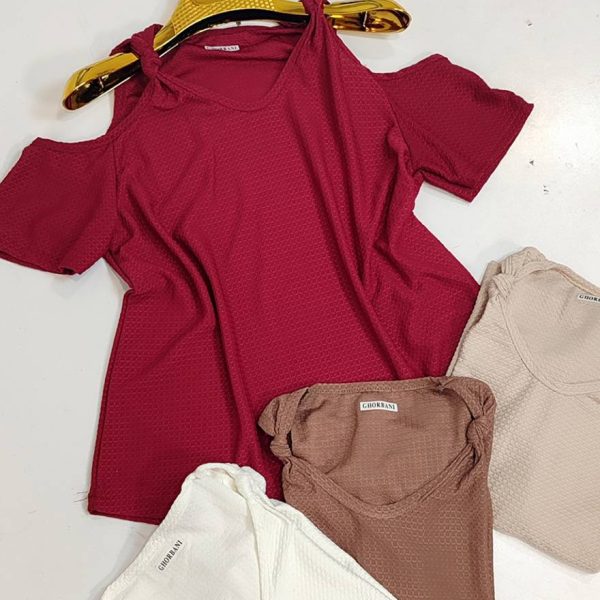 تیشرت بیسکوییتی گره ای