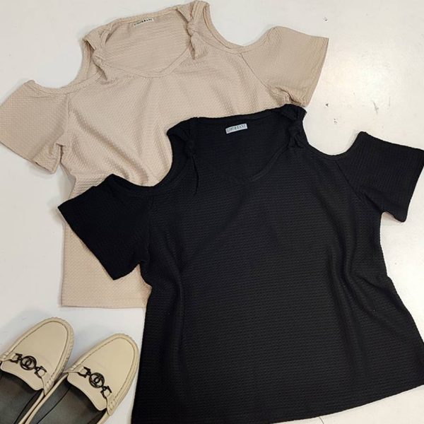 تیشرت بیسکوییتی گره ای - مانتو پاتریس رشت